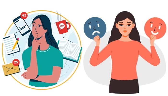 Different characteristics of hyperactivity and bipolar disorder